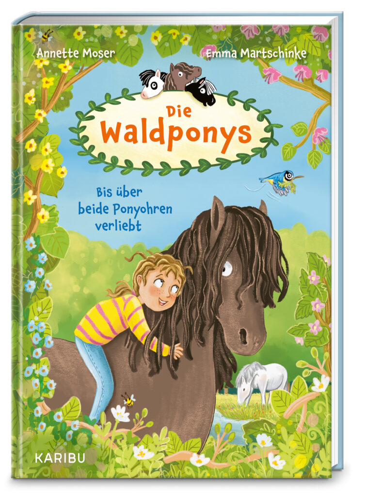 3D Cover von Die Waldponys (Band 3) – Bis über beide Ponyohren verliebt